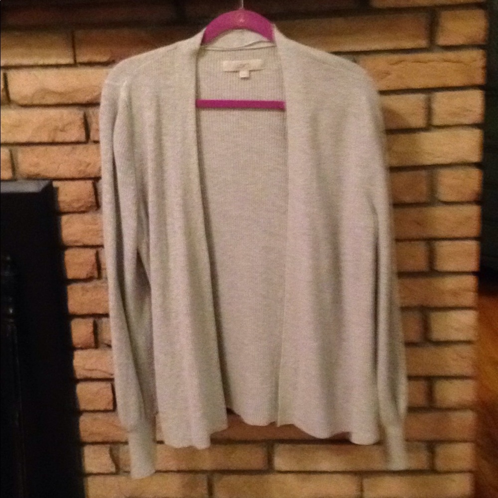 Ann Taylor loft gray cardigan